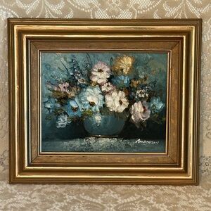 Vintage Floral Oil Painting